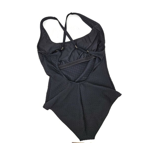 New Athena Tank One Piece Swimsuit Womens 12 Black Bathing Suit Plus - Picture 7 of 12